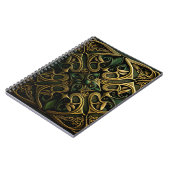 Carnet Motif de décoration en bronze vert (Côté gauche)