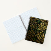 Carnet Motif de décoration en bronze vert (Intérieur)