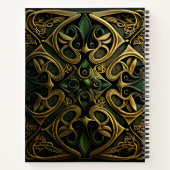 Carnet Motif de décoration en bronze vert (Dos)