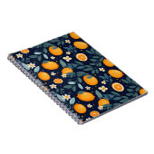 Carnet Motif de délice orange et floral (Côté Droit)