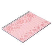 Carnet Motif de dentelle, cru 3 de fleur (Côté gauche)