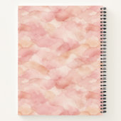 Carnet Motif de design abstrait moderne rose tendre (Dos)