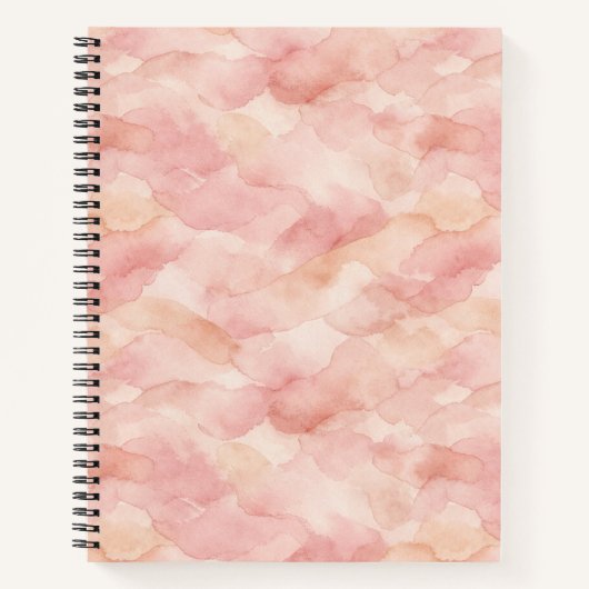 Carnet Motif de design abstrait moderne rose tendre (Devant)