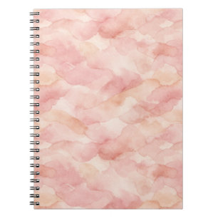 Carnet Motif de design abstrait moderne rose tendre