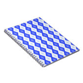 Carnet Motif de diamant bleu royal (Côté Droit)