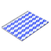 Carnet Motif de diamant bleu royal (Côté gauche)