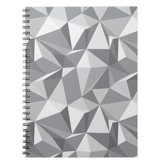 Carnet Motif de diamant - polygone abstrait (Devant)