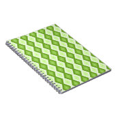Carnet Motif de diamant vert Chartreuse (Côté Droit)