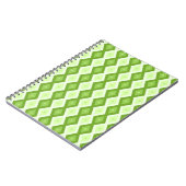 Carnet Motif de diamant vert Chartreuse (Côté gauche)