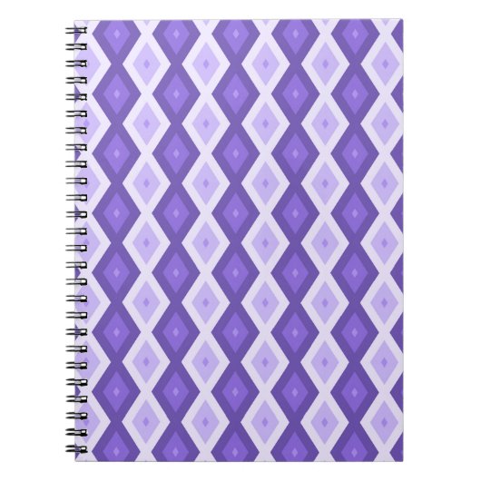 Carnet Motif de diamant violet (Devant)