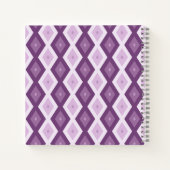 Carnet Motif de diamant violet (Dos)