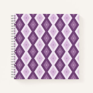 Carnet Motif de diamant violet