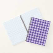 Carnet Motif de diamants de Checker Violet (Intérieur)