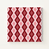 Carnet Motif de diamants rouges (Dos)