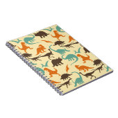 Carnet Motif de Dinosaure Silhouette (Côté Droit)