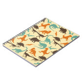 Carnet Motif de Dinosaure Silhouette (Côté gauche)