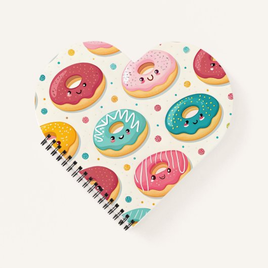 Carnet Motif de Donuts (Devant)