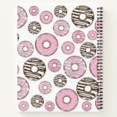 Carnet Motif De Donuts, Donuts Roses, Donuts Blancs (Dos)