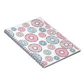 Carnet Motif De Donuts, Donuts Roses, Donuts Bleus (Côté Droit)