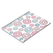 Carnet Motif De Donuts, Donuts Roses, Donuts Bleus (Côté gauche)