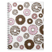 Carnet Motif De Donuts, Donuts Roses, Donuts Brown (Devant)
