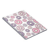 Carnet Motif De Donuts, Donuts Roses, Donuts Violets (Côté Droit)