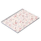 Carnet Motif de doodle de science lunaire (Côté gauche)