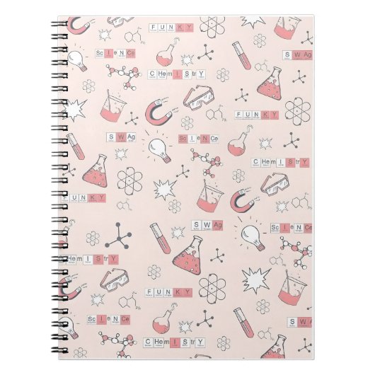 Carnet Motif de doodle de science lunaire (Devant)