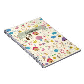 Carnet Motif de doodle mignon pour enfants (Côté Droit)