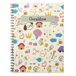 Carnet Motif de doodle mignon pour enfants