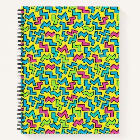Carnet motif de doodle Retro Neon des années 80/90 (Devant)
