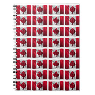 Carnet Motif de drapeau du Canada