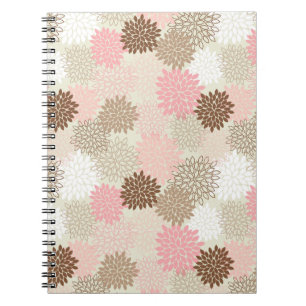 Carnet Motif De FEMME Rose Et Brown