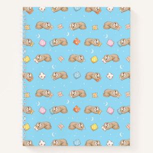 Carnet Motif de fentes de temps de sommeil