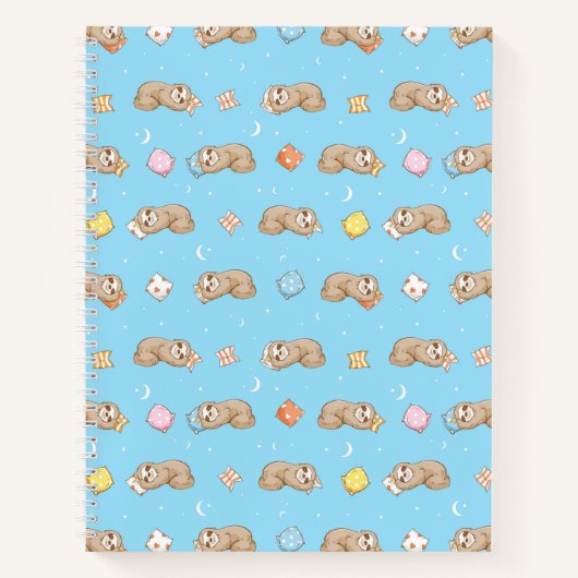 Carnet Motif de fentes de temps de sommeil (Devant)