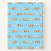 Carnet Motif de fentes de temps de sommeil (Dos)