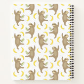 Carnet Motif de fentes et bananes (Dos)