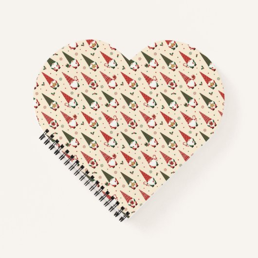 Carnet Motif de fête de gnome de Noël (Devant)