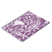 Carnet Motif de feuillage pourpre botanique (Côté gauche)