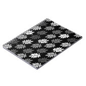 Carnet Motif de feuille aînée noir blanc gris (Côté gauche)