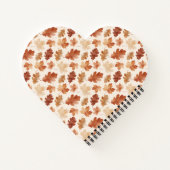 Carnet Motif de feuille d'automne confortable (Dos)