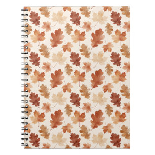 Carnet Motif de feuille d'automne confortable