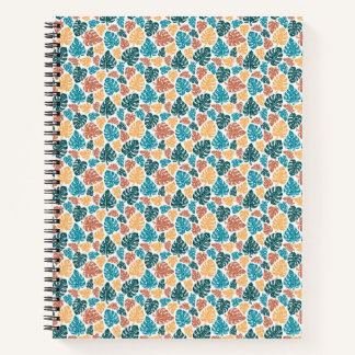 Carnet Motif de feuille de Monstera Tropical - Nature col