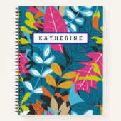 Carnet Motif de feuille tropicale audacieuse pour esprit  (Devant)