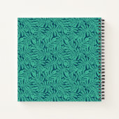 Carnet Motif de feuille tropicale Monstera (Dos)