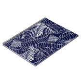 Carnet motif de feuille tropicale sur l'arrière - plan bl (Côté gauche)