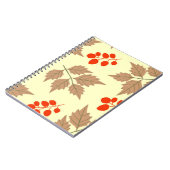 Carnet Motif de feuilles d'automne colorées (Côté gauche)