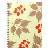 Carnet Motif de feuilles d'automne colorées (Devant)