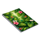 Carnet Motif de feuilles de jungle tropicale (Côté Droit)