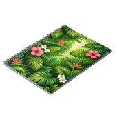Carnet Motif de feuilles de jungle tropicale (Côté gauche)